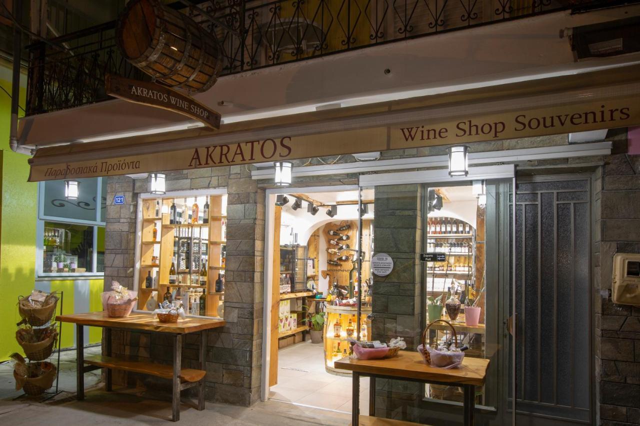 Akratos Wine House Apartment นีดรี ภายนอก รูปภาพ