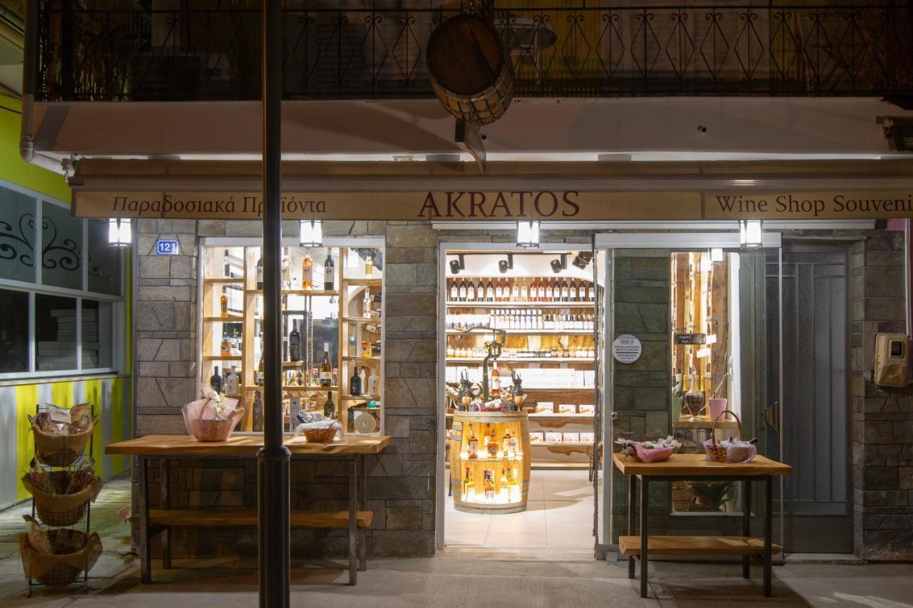 Akratos Wine House Apartment นีดรี ภายนอก รูปภาพ